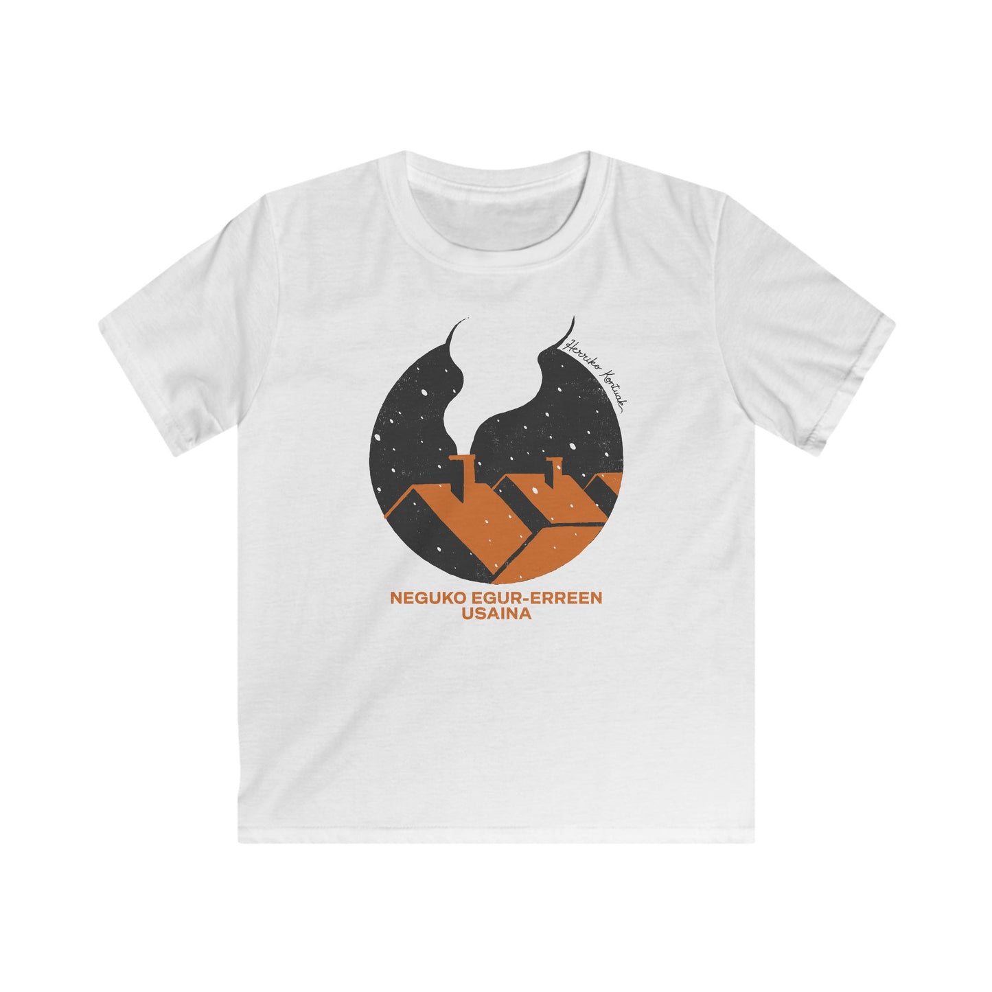 👦🏻👧🏻 Haurrentzako Kamiseta - Neguko egur-erreen usaina