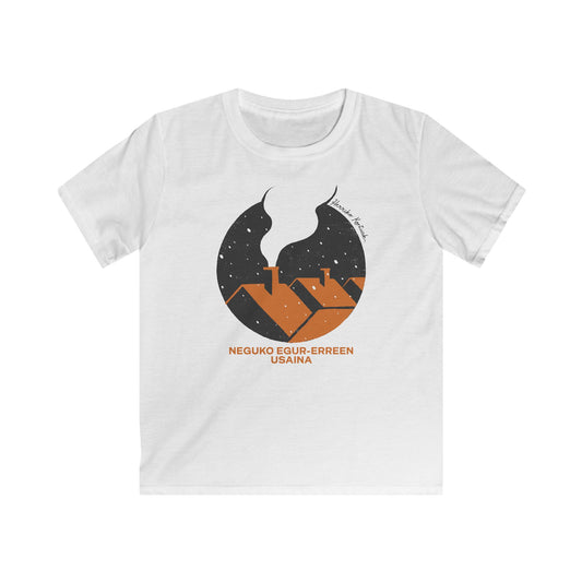 👦🏻👧🏻 Haurrentzako Kamiseta - Neguko egur-erreen usaina