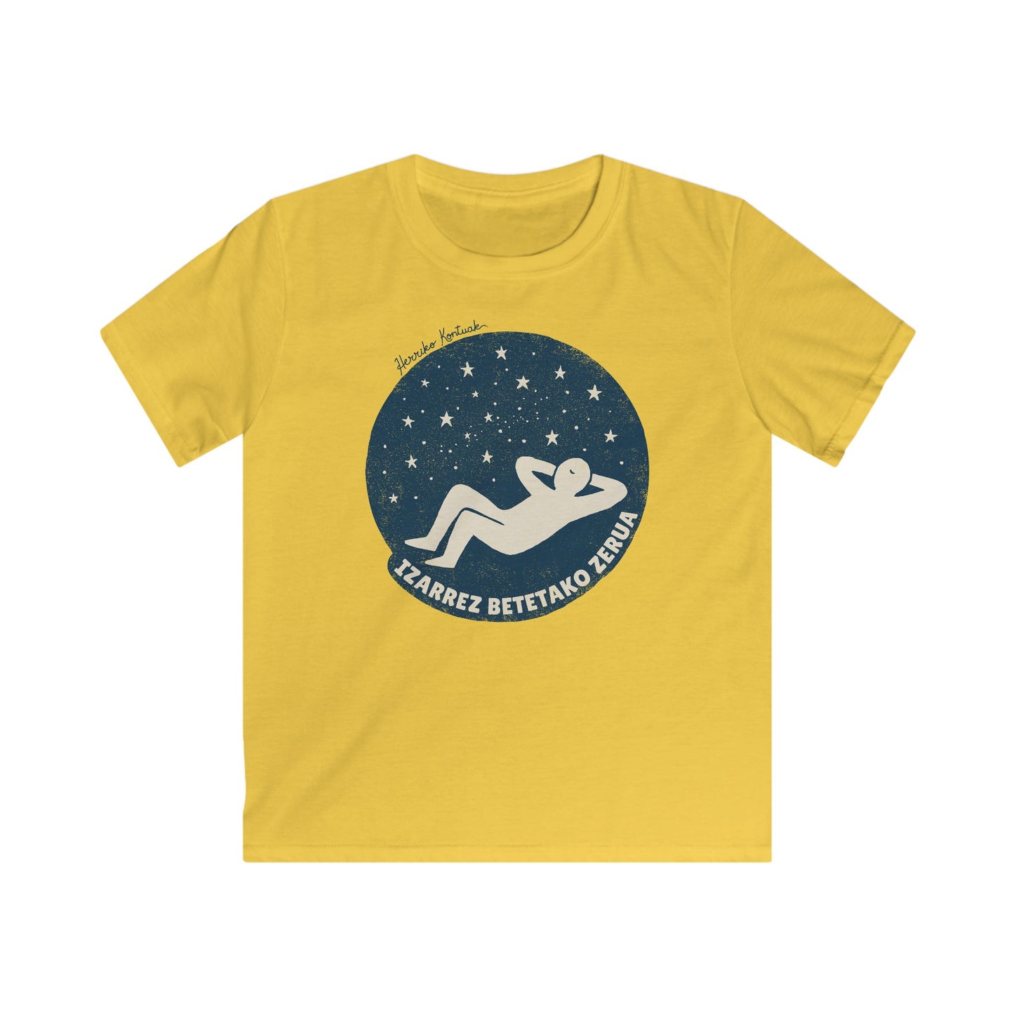 👦🏻👧🏻 Haurrentzako Kamiseta - Izarrez betetako zerua