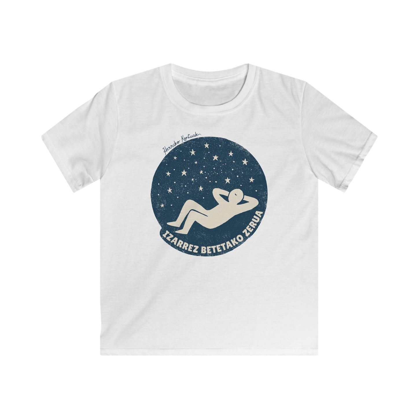 👦🏻👧🏻 Haurrentzako Kamiseta - Izarrez betetako zerua