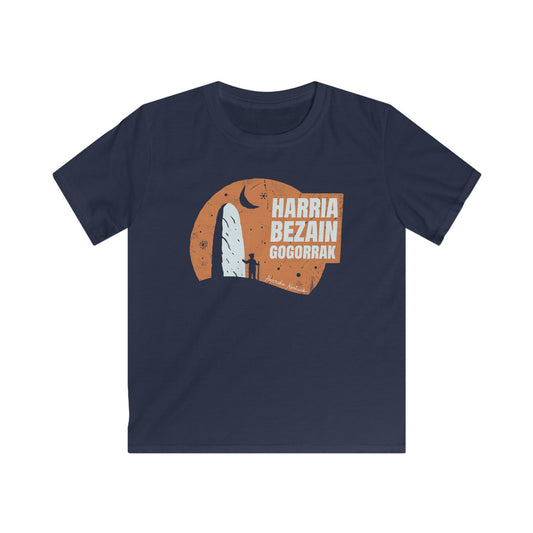 👦🏻👧🏻 Haurrentzako Kamiseta - Harria Bezain Gogorrak