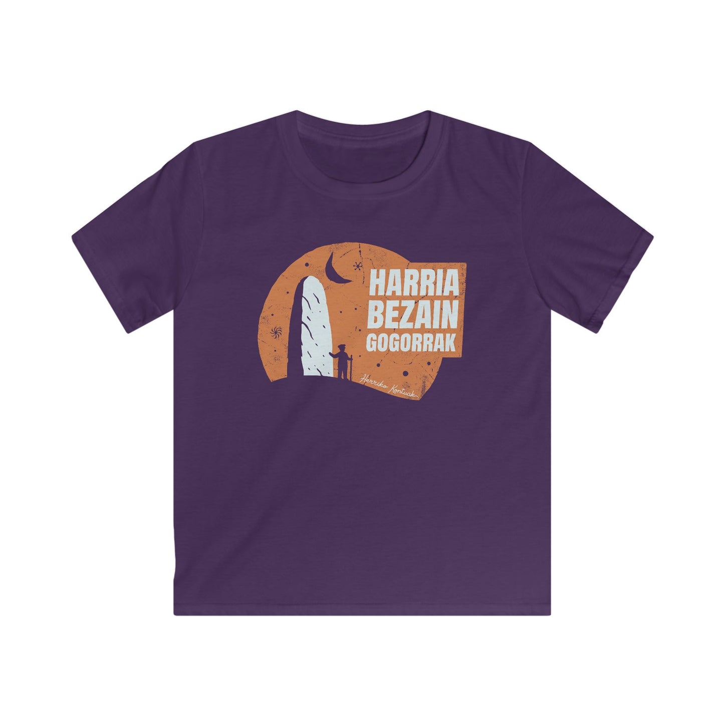 👦🏻👧🏻 Haurrentzako Kamiseta - Harria Bezain Gogorrak