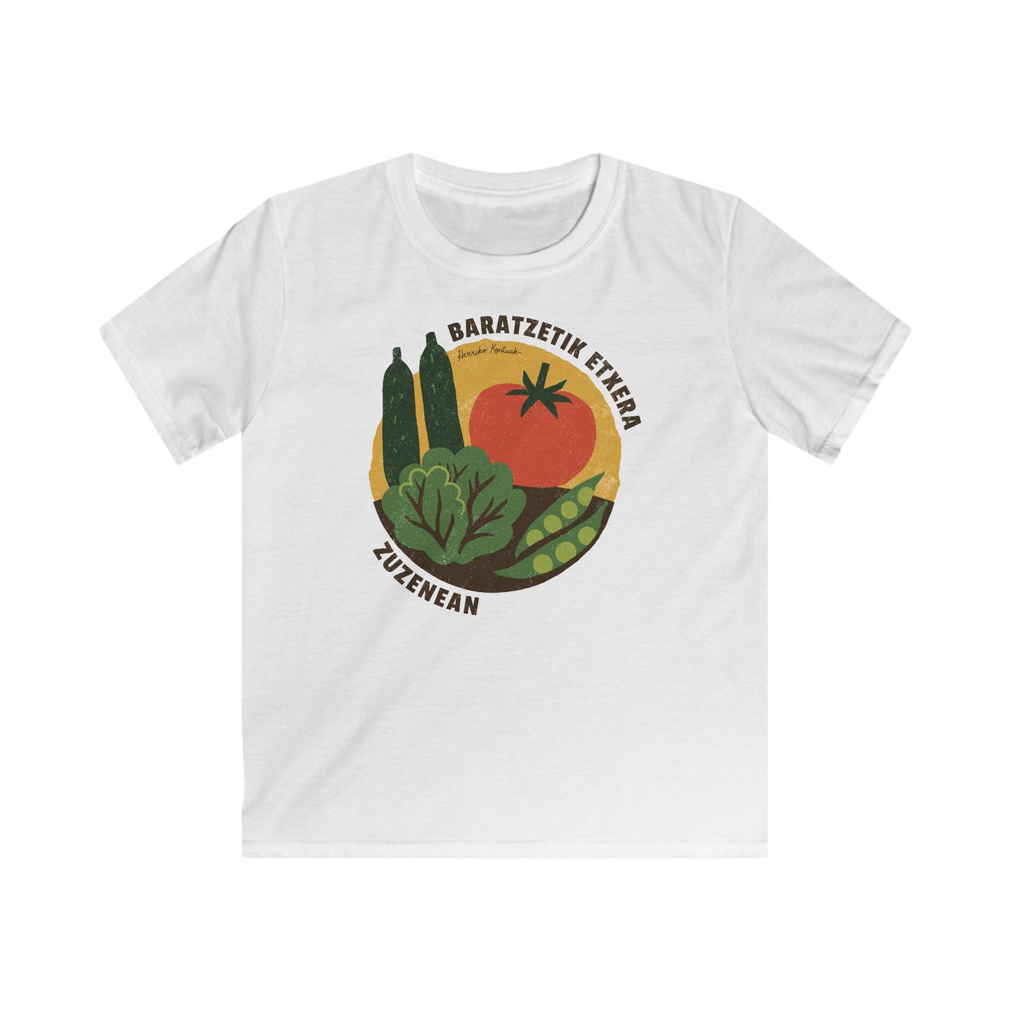 👦🏻👧🏻 Haurrentzako Kamisetaa - Baratzetik Etxera, zuzenean