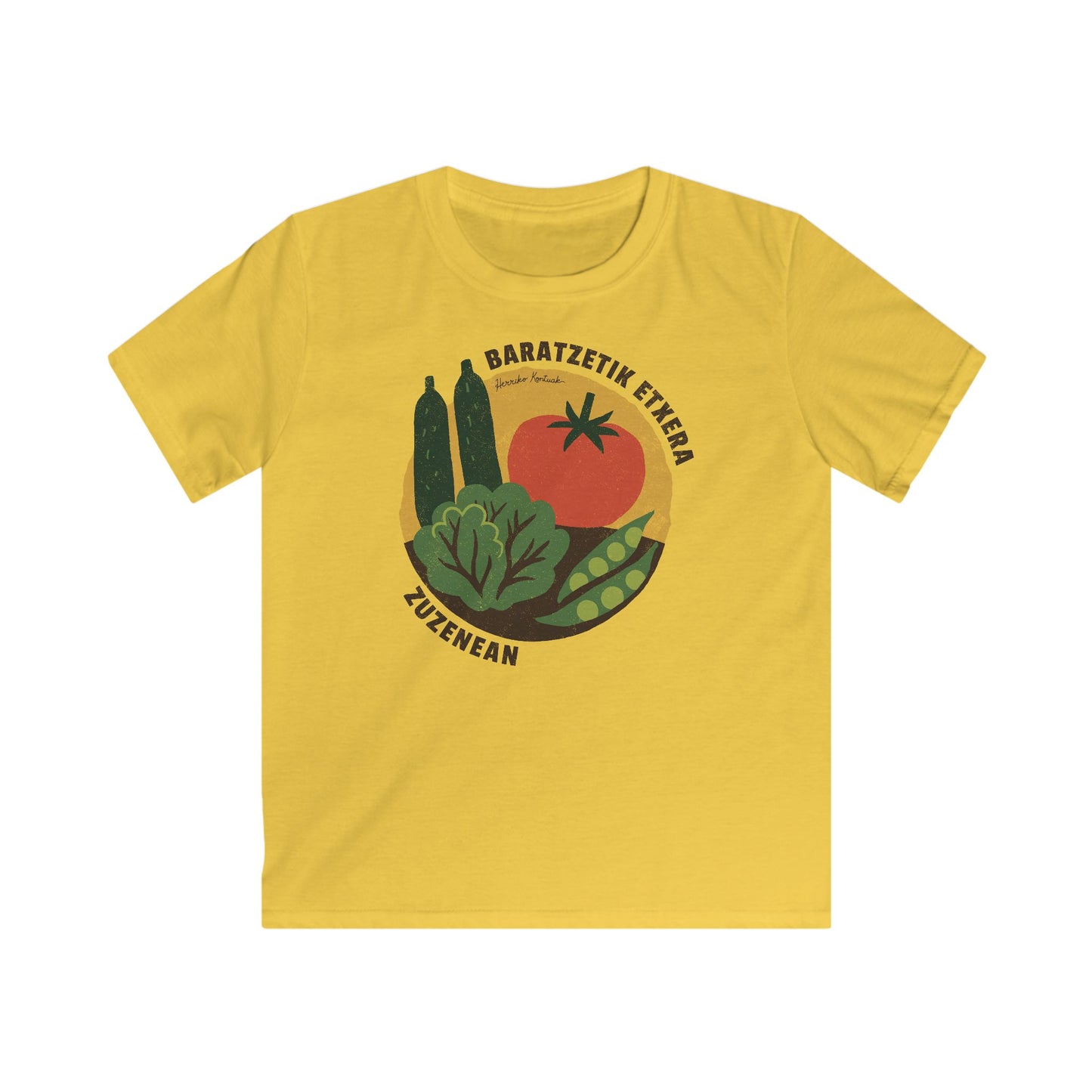 👦🏻👧🏻 Haurrentzako Kamisetaa - Baratzetik Etxera, zuzenean