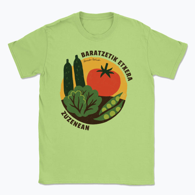 Baratzetik Etxera, zuzenean - Unisex Kamiseta