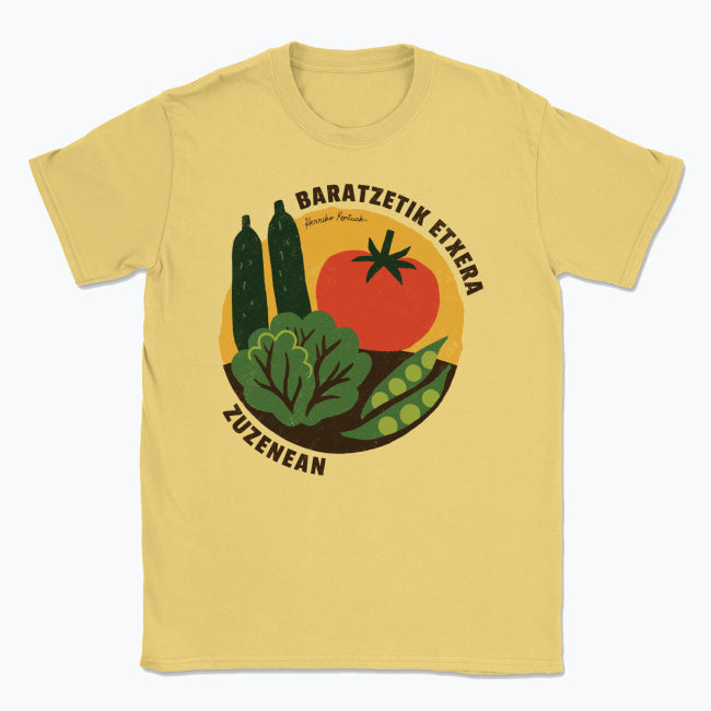 Baratzetik Etxera, zuzenean - Unisex Kamiseta